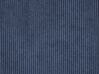 Pravostranná rohová pohovka 3místná modrá s taburetem APRICA_909074