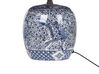 Tischlampe Porzellan blau / braun 46 cm Kegelform NEIRA_882997