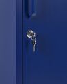 Metal Storage Cabinet Navy Blue FROME_843978