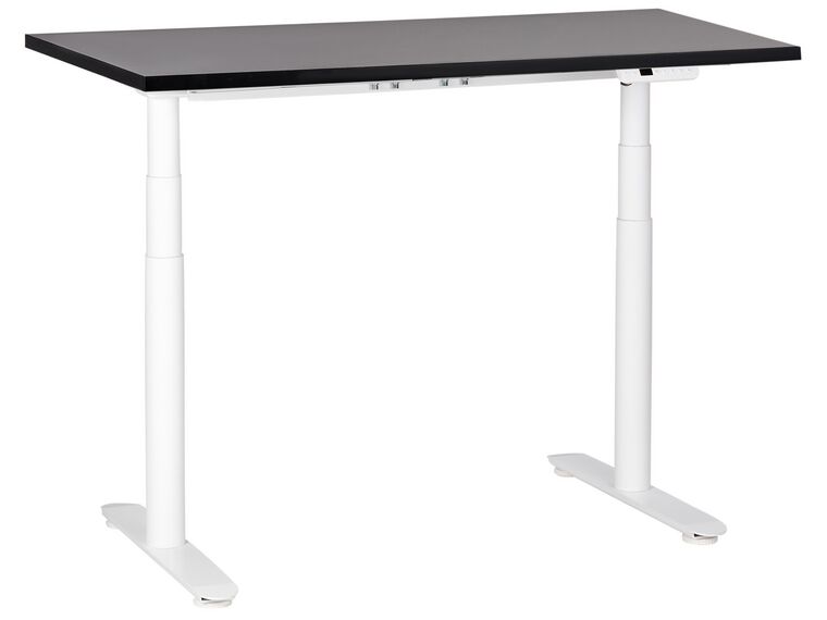 Schreibtisch schwarz / weiß 120 x 72 cm elektrisch höhenverstellbar DESTINAS_899548