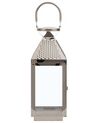 Lampion stalowy 40 cm srebrny BALI_724056