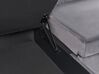 Canapé d'angle convertible en velours gris avec rangement LERUM_826100