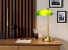 Skrivebordslampe grøn/guld H 52 cm MARAVAL_851449