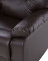 Faux Leather Manual Recliner Chair Brown BERGEN_681462