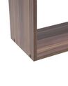 5 Tier Bookcase Dark Wood and White ORILLA_708092
