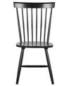 Zestaw 2 krzeseł do jadalni drewniany czarny BURGES_793389