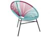 PE Rattan Accent Chair Blue and Pink ACAPULCO_718119