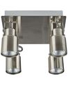 Plafondlamp 4 spots zilver BONTE_828771