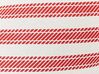 Conjunto de 2 cojines decorativos de algodón rojo y blanco 45 x 45 cm RUBIA_914155