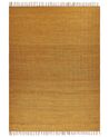 Alfombra de yute amarillo mostaza/marrón 160 x 230 cm LUNIA_846319