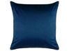 2 welurowe poduszki dekoracyjne 45 x 45 cm niebieskie CROCUS_837771