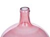 Glass Decorative Vase 31 cm Pink CHAPPATHI_823618