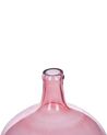 Wazon dekoracyjny szklany 31 cm różowy CHAPPATHI_823618