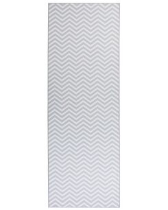 Matto polyesteri valkoinen/harmaa 70 x 200 cm SAIKHEDA