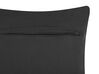 Set di 2 cuscini cotone motivo in rilievo grigio scuro 45 x 45 cm LALAM_824932