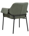 Fabric Accent Chair Dark Green ARLA_876825
