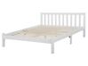 Łóżko drewniane 160 x 200 cm białe FLORAC_754677