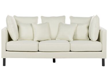 Sofa 3-osobowa tapicerowana złamana biel FENSTAD