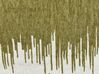 Bavlnená taburetka 50 x 30 cm zelená/biela KAWAI_903777