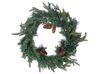 Zöld karácsonyi koszorú égősorral ⌀ 60 cm KAMERUN_881176