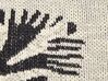 Conjunto de 2 almofadas decorativas com motivo de zebra em algodão creme 45 x 45 cm JABORI_905270