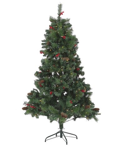 Christmas Tree Pre-Lit 180 cm Green JACINTO 