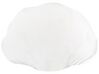 Velvet Seashell Cushion 47 x 35 cm White CONSOLIDA_890985