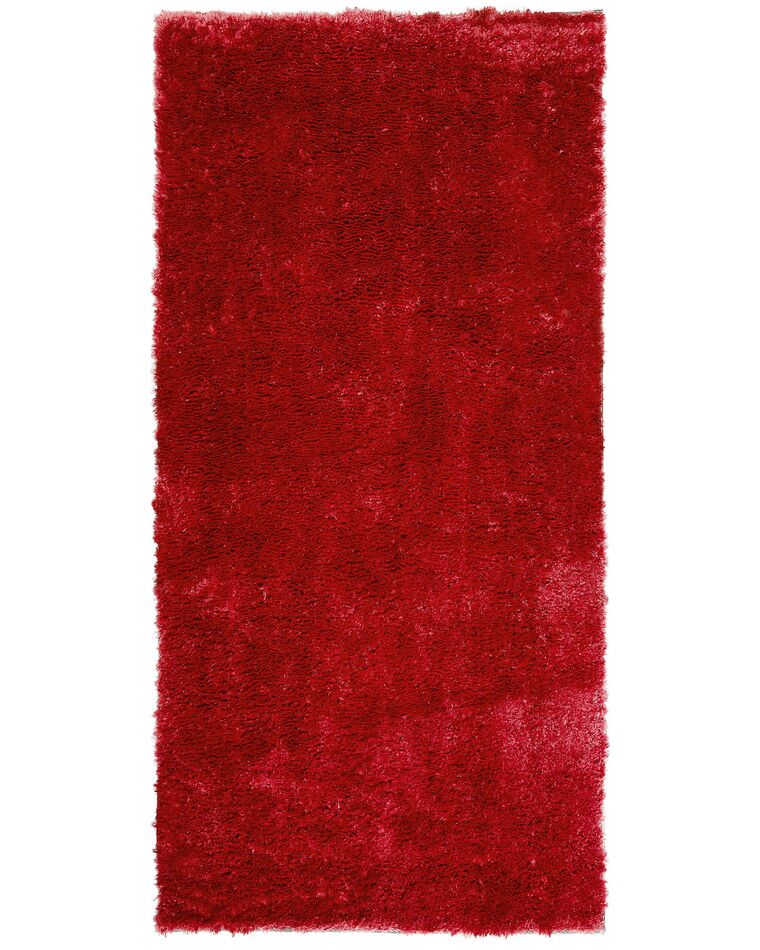 Piros hosszú szálú szőnyeg 80 x 150 cm EVREN_758801