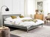 Łóżko drewniane 180 x 200 cm szare MAYENNE_876611