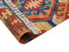 Alfombra kilim de lana rojo/marrón/azul 200 x 300 cm JRVESH_859159