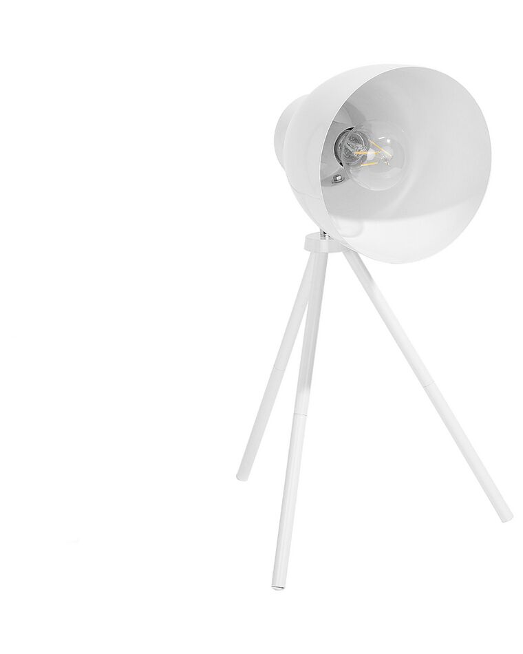 Lampada da tavolo in metallo bianco 43 cm TAMEGA_698118
