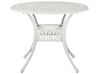 Table de jardin en aluminium blanc ⌀ 90 cm ANCONA_806966