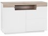 2 Drawer Sideboard White with Light Wood MARLIN_749659