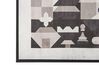 Obraz na płótnie w ramie szachy 63 x 93 cm szary BANDO_816201