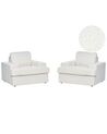 Conjunto de 2 sillones de bouclé blanco ALLA_893999