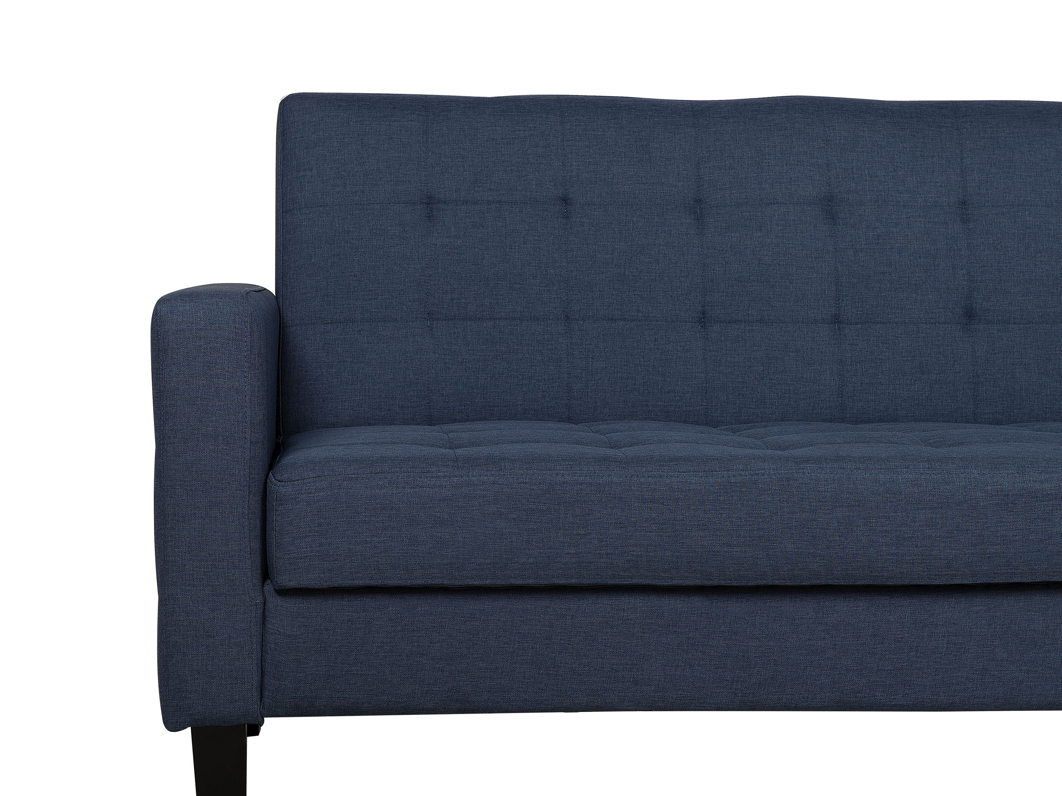 Fabric Sofa Bed Dark Blue VEHKOO Beliani.co.uk