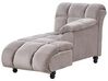 Chaiselongue taupe linksseitig LORMONT _743860