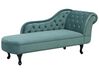 Right Hand Chaise Lounge Velvet Mint Green NIMES_712560
