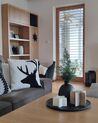 Set of 2 Cotton Cushions Reindeer Motif 45 x 45 cm Black and White SHADRACK_884102