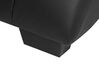 Chaise longue en cuir PU noir avec haut parleur Bluetooth et port USB SIMORRE_775909