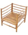 Fotel ogrodowy bambusowy beżowoszary CERRETO_908791