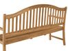 Panchina da giardino 2 posti in legno con tavolino HILO_680244