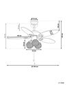 Ceiling Fan with Light Brown HEILONG_792804