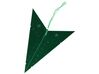 Conjunto de 2 estrellas LED de papel verde esmeralda 60 cm MOTTI_835536
