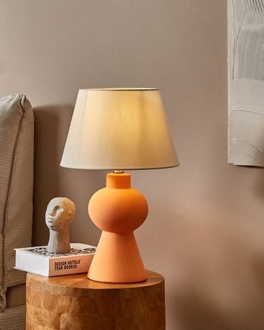 Ceramic Table Lamp Orange FABILOS