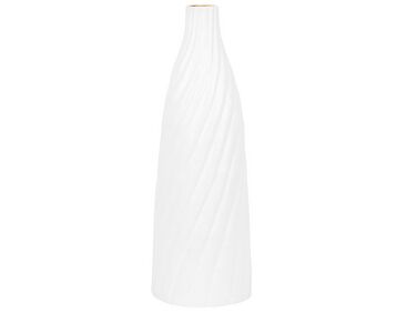 Terracotta Decorative Vase 54 cm White FLORENTIA