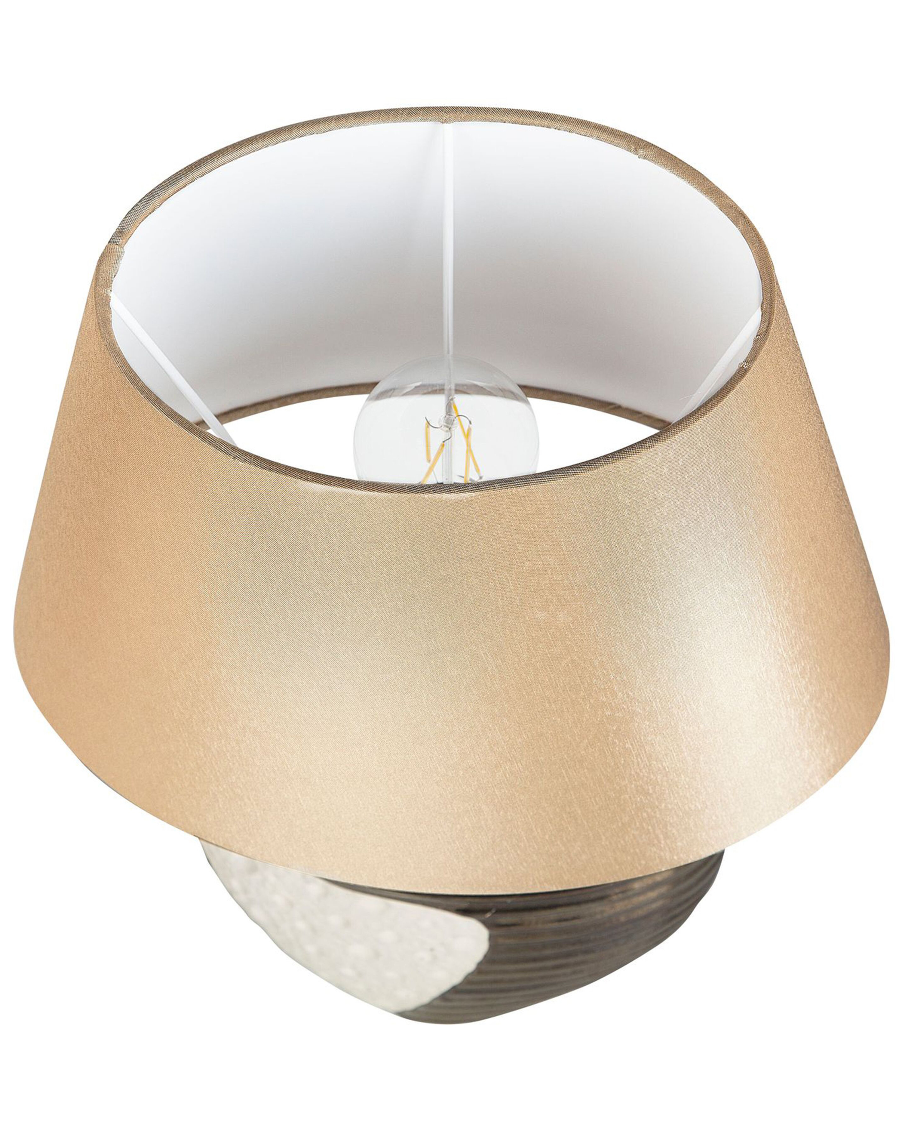 Tafellamp porselein koper/beige ESLA_748566