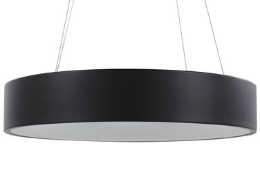 Lampe suspendue en métal LED noir LENYA