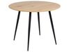 Mesa de jantar redonda em madeira clara ⌀ 100 cm BJORKA_886398