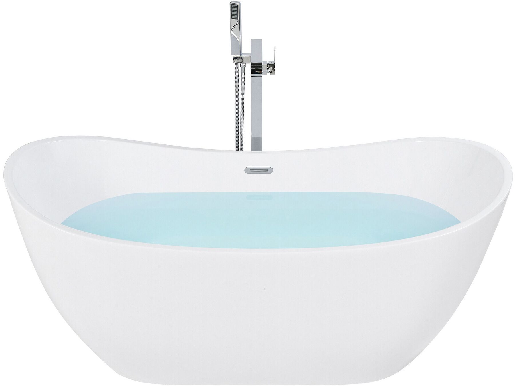 Vasca da bagno freestanding ovale in acrilico bianco ANTIGUA | Beliani.it